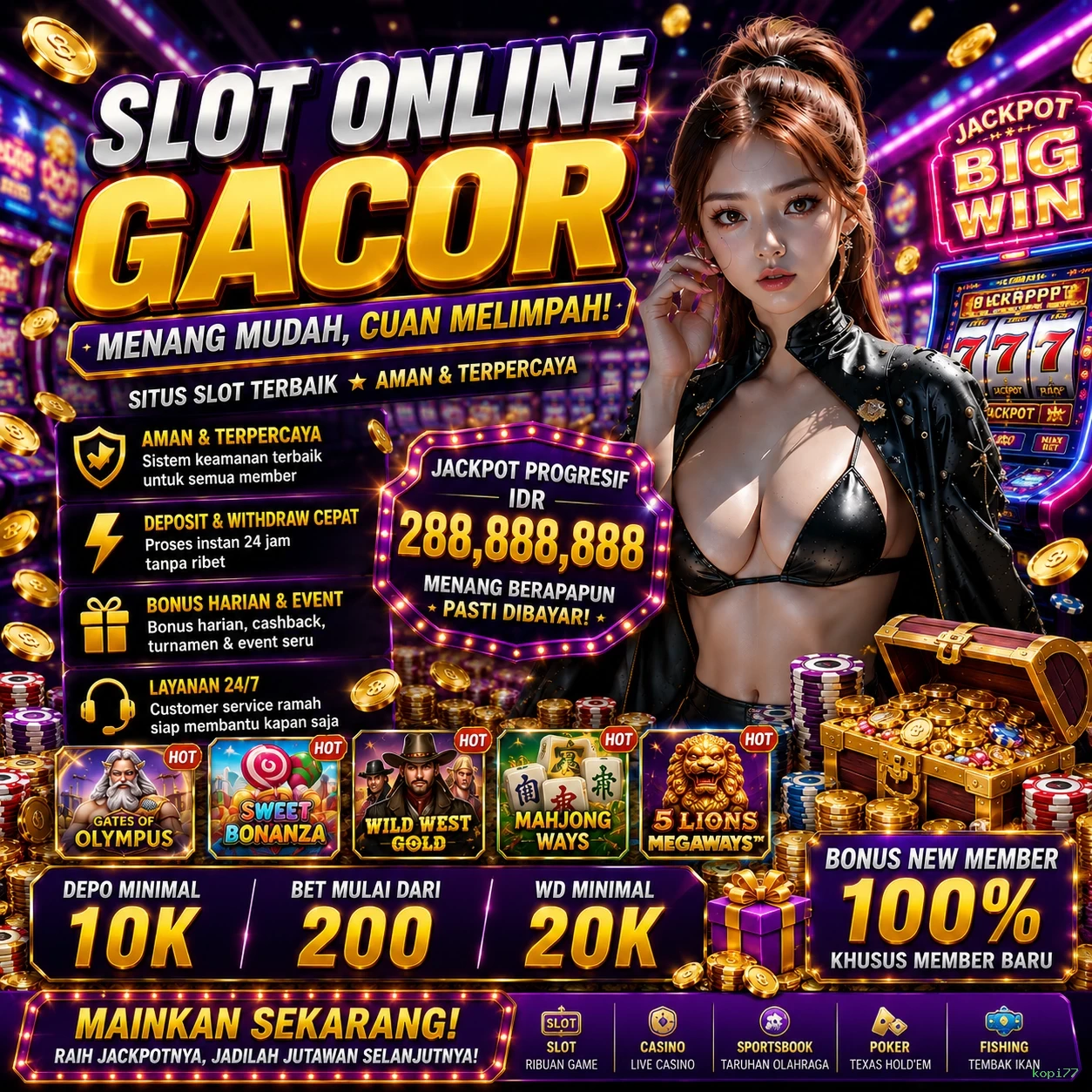 Keunggulan kopi77 di Pasar Game Online Indonesia